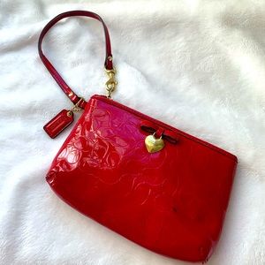 Coach beautiful red small bag/authentic